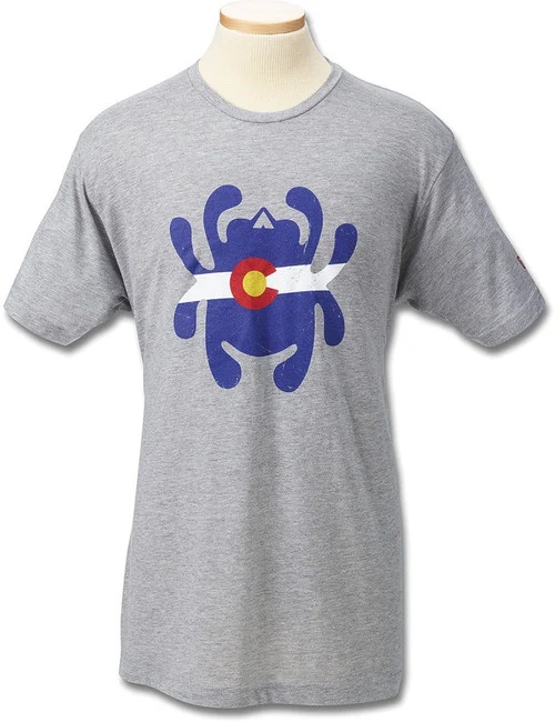 Mens T-Shirt Colorado Flag Lg