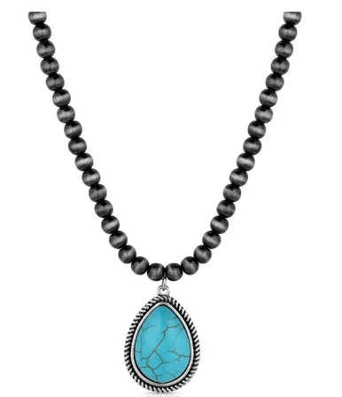 Montana Silversmiths Mountain Drop Beaded Necklace