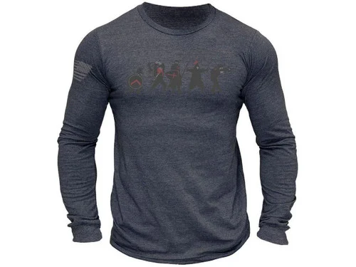 MUSA "Original Bloodline" Long Sleeve Shirt (Color: Navy Heather / X-Large)