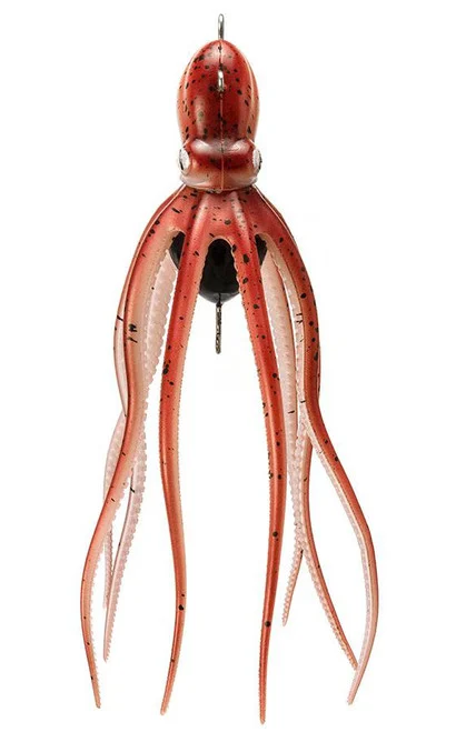 Mustad InkVader Octopus Live Jig w/ Assist Hooks (Color: Red / Large - 12oz)
