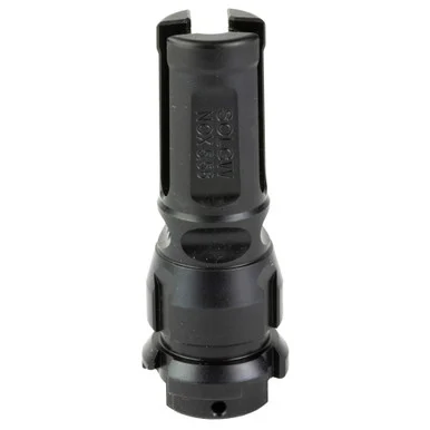 Sons of Liberty Gun Works NOX | Flash Hider | 223 Remington/556NATO | Nitride Finish | Black | 1/2X28 | Fits Dead Air Armament Suppressors and KeyMount Accessories | Includes Timing Shims | NOX-556