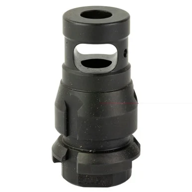 Sons of Liberty Gun Works NOX | Muzzle Brake | 556NATO/9MM | Nitride Finish | Black | 1/2X28 | Fits Dead Air Armament Suppressors | and KeyMount Accessories | Single Chamber | Includes Timing Shims | NOXSC-556