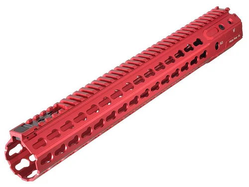 Strike Industries Mega Fins XL Handguard w/ KeyMod (Size: 15" / Red)