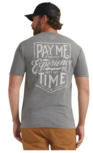 Troll Co. Men's Charcoal Pay Me Short Sleeve T-Shirt